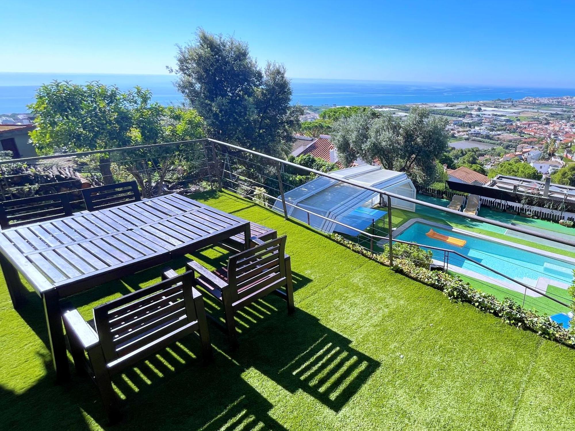 Villa Con Piscina Privada Climatizada 29ºc Santa Susanna Eksteriør billede