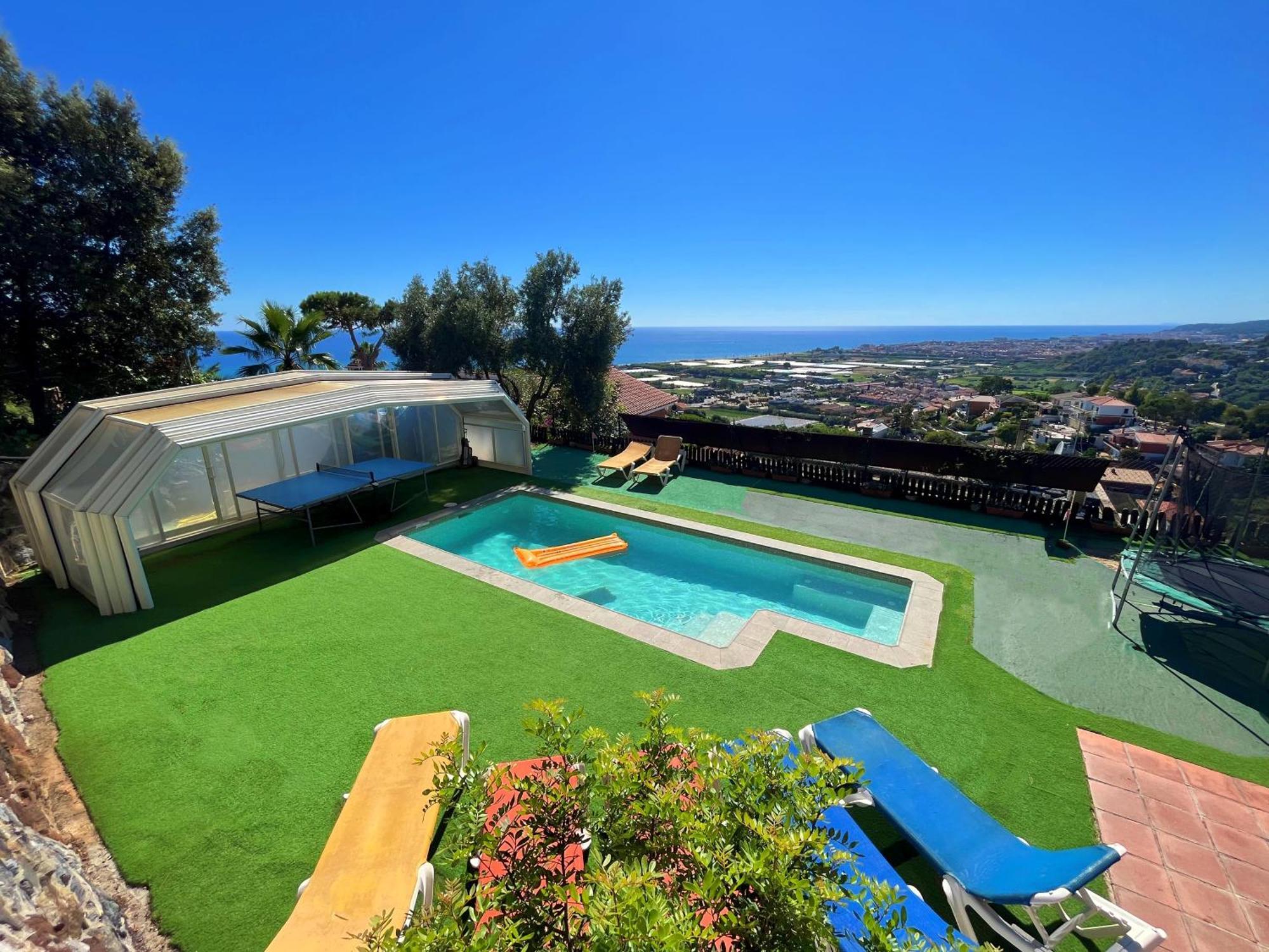 Villa Con Piscina Privada Climatizada 29ºc Santa Susanna Eksteriør billede